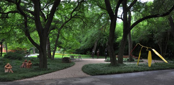 An image of the entrance to the Valley House Gallery Sculpture Garden