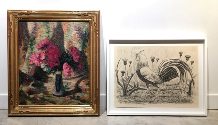 These images show the proper orientation of the artworks for storing them properly.