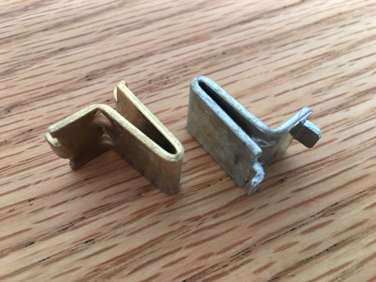  This image shows KV clips that are used to support the shelves.