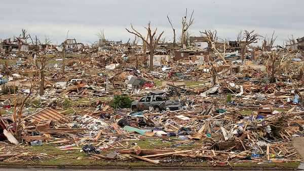 EF5 tornado damage in Joplin MI