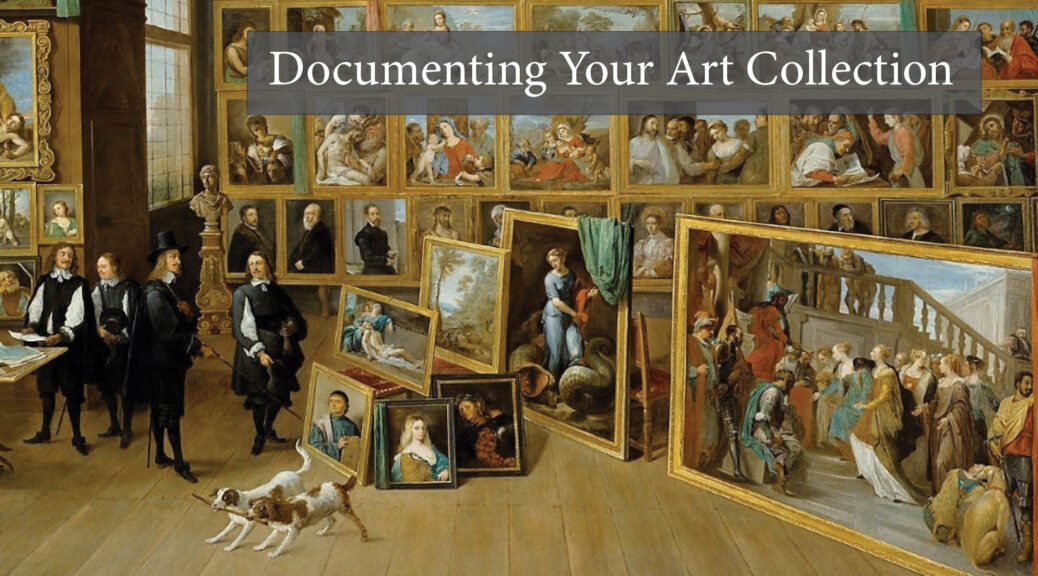 Image of a collector with admirers.